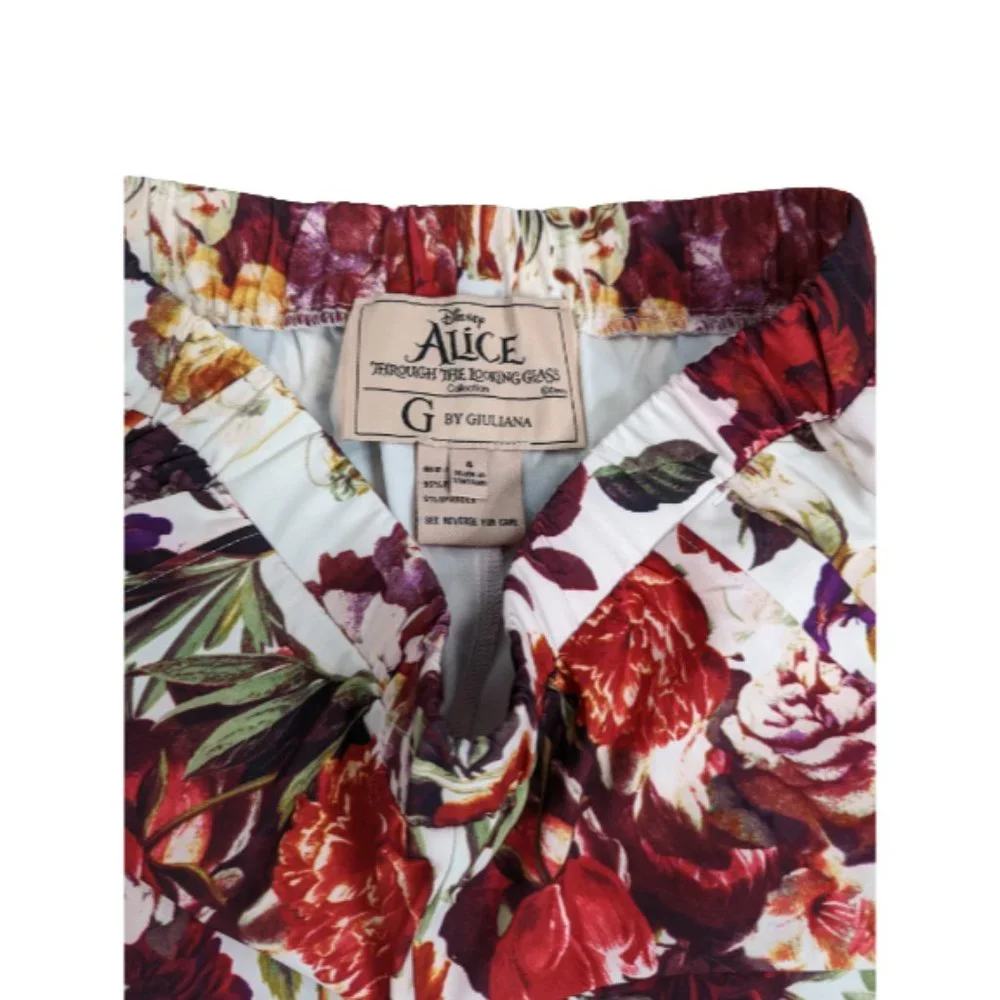 Disney Alice Through the Looking Glass Collection G by Giuliana Floral Pants 4